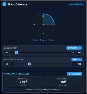 uiTLM Arc Calculator Interface