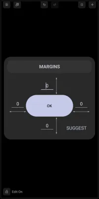 Design Menu Page Margins