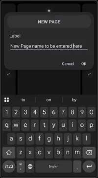New Page Label