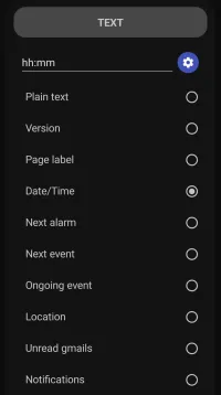 Mixed Graphic - Time/Event Text Format