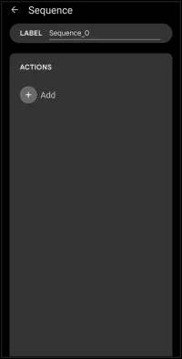 Sequence Add Action