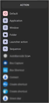 Tap-On-Action dialog Tap-On-Action dialog
